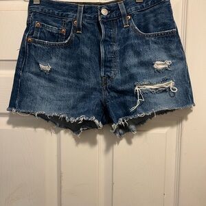 Levi 501 Distressed Denim Women's Shorts